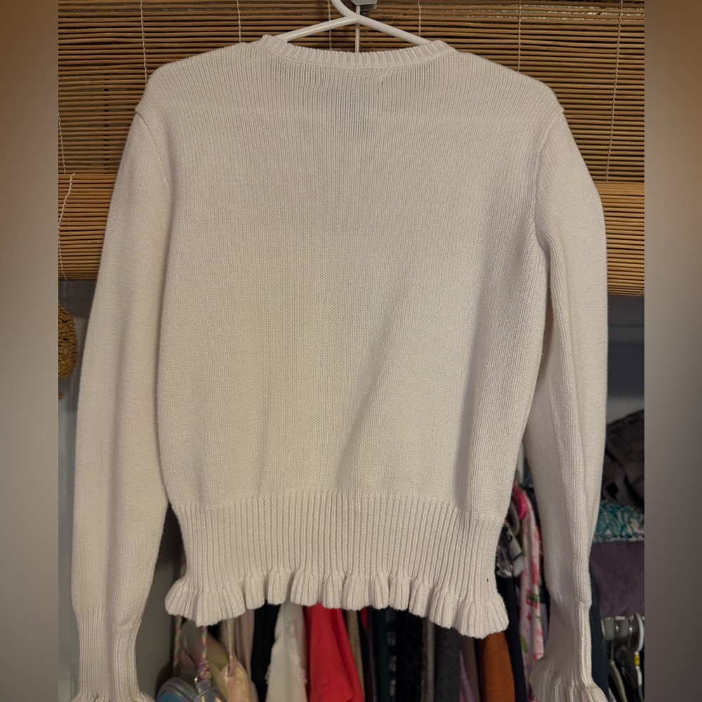 Chaps White Sweater Soft Knit Classic Style - Picture 2 of 4